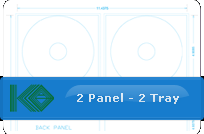 Digipak 2 Panel 2 Tray CD Template