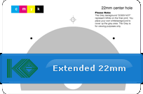 CD DVD 22mm Extended Template