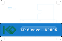 CD Sleeve DL2005 Template