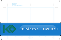 CD Sleeve DL2087B Template