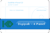 Digipak 4 Panel CD Template