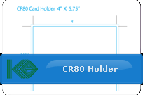 Plastic Card CR80 Holder Card Carrier Template